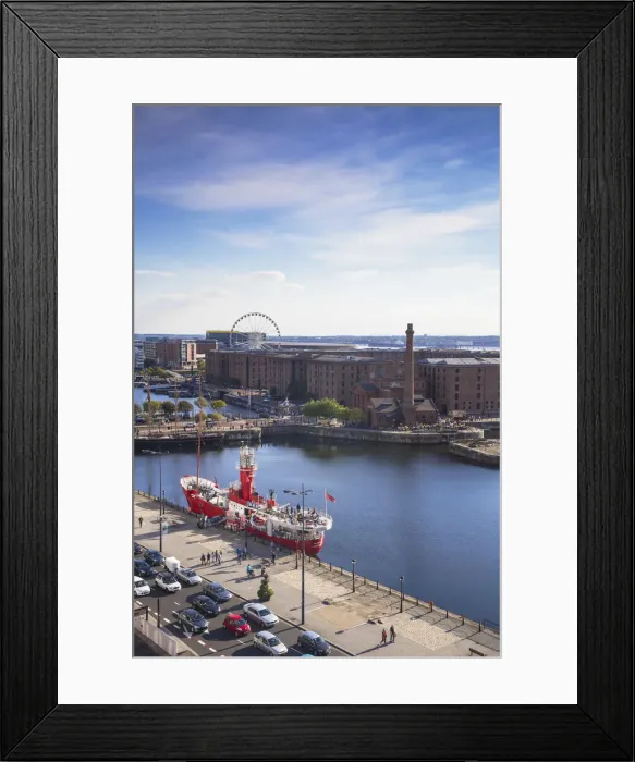 Framed Print : United Kingdom, England, Merseyside, Liverpool, View of Albert Docks the Wheel of Framed Print : United Kingdom, England, Merseyside, Liverpool, View of Albert Docks the Wheel of