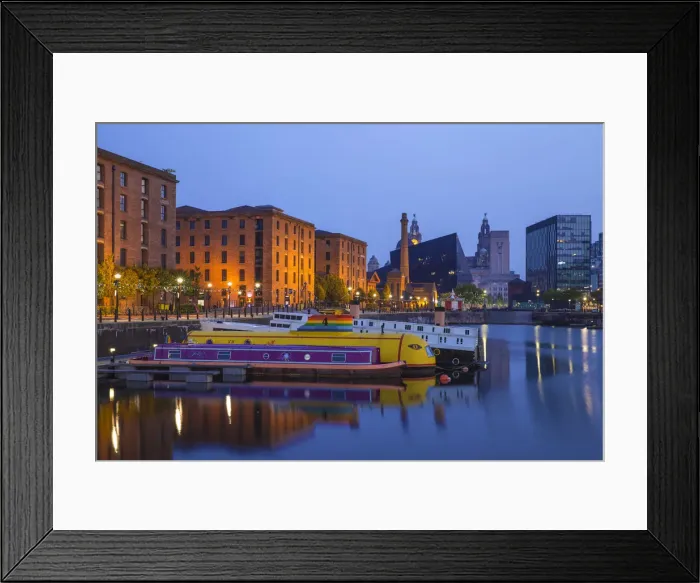 Framed Print : United Kingdom, England, Merseyside, Liverpool, Salthouse Dock, View of docks looking Framed Print : United Kingdom, England, Merseyside, Liverpool, Salthouse Dock, View of docks looking