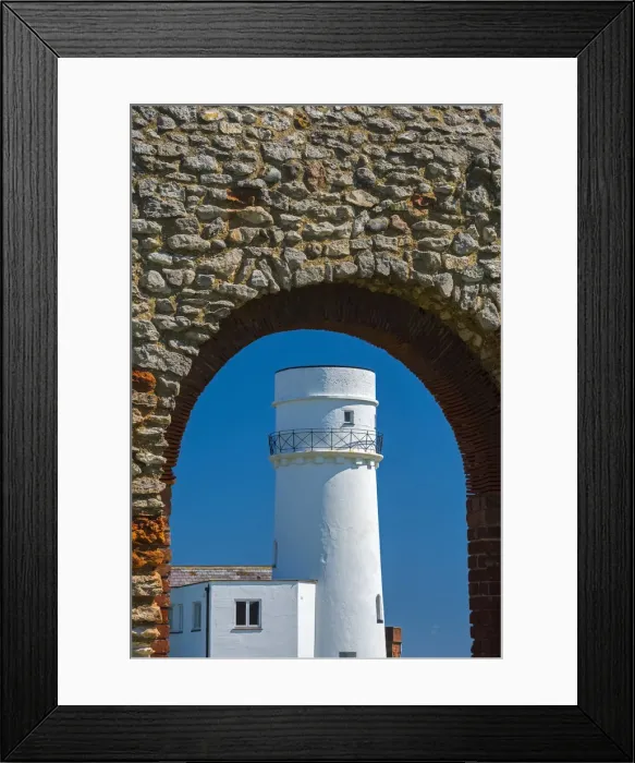 Framed Print : UK, England, Norfolk, Hunstanton, Old Hunstanton, St Framed Print : UK, England, Norfolk, Hunstanton, Old Hunstanton, St