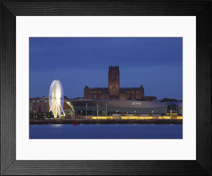 Framed Print : United Kingdom, England, Merseyside, Liverpool, View of Eco Arena and Liverpool Cathedral Framed Print : United Kingdom, England, Merseyside, Liverpool, View of Eco Arena and Liverpool Cathedral