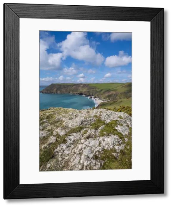 Framed Print : Lantic bay, Polruan, Cornwall, England, UK Framed Print : Lantic bay, Polruan, Cornwall, England, UK
