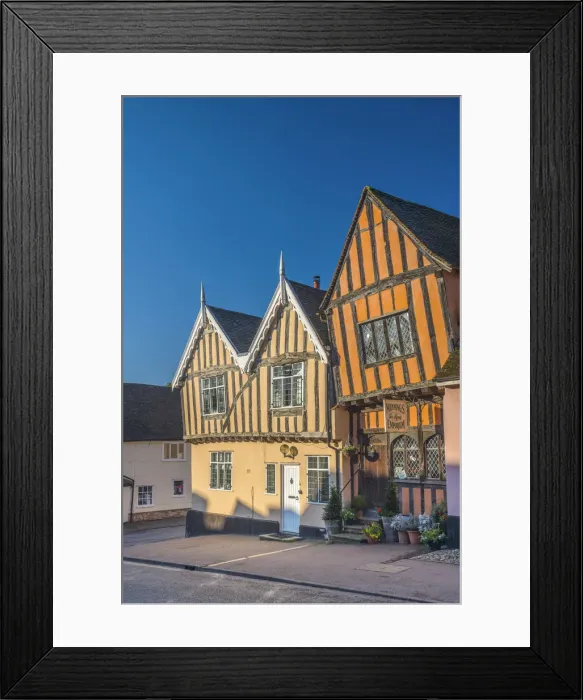 Framed Print : UK, England, Suffolk, Lavenham, High Street