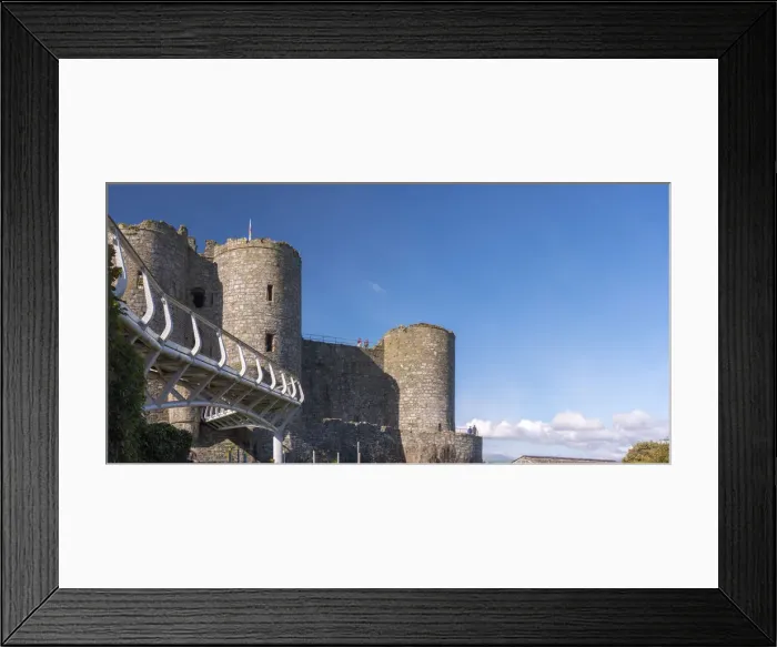 Framed Print : Uk, Wales, Gwynedd, Harlech, Harlech Castle