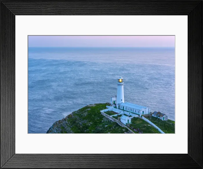 Framed Print : UK, Wales, Anglesey, Holy Island, South Stack Lighthouse