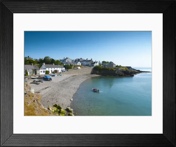 Framed Print : United Kingdom, Wales, Gwynedd, Anglesey, Moelfre