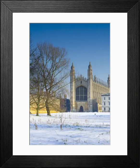 Framed Print : UK, England, Cambridge, Kings College Chapel from The Backs Framed Print : UK, England, Cambridge, Kings College Chapel from The Backs