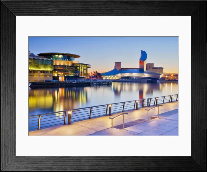 Framed Print : UK, England, Greater Manchester, Salford, Salford Quays, Imperial War Museum North Framed Print : UK, England, Greater Manchester, Salford, Salford Quays, Imperial War Museum North