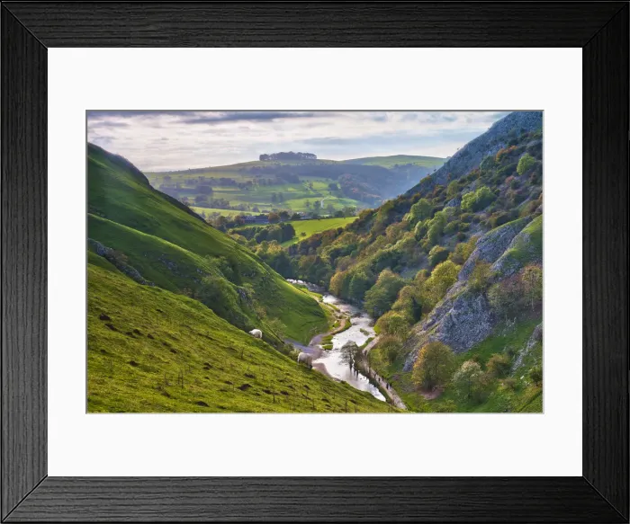 Framed Print : UK, England, Derbyshire, Peak District National Park, Dovedale Framed Print : UK, England, Derbyshire, Peak District National Park, Dovedale