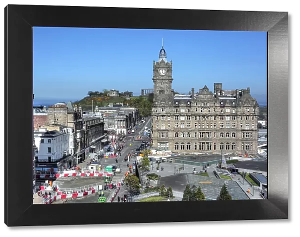 Balmoral Hotel, view from Scott Monument, Edinburgh, Scotland, UK