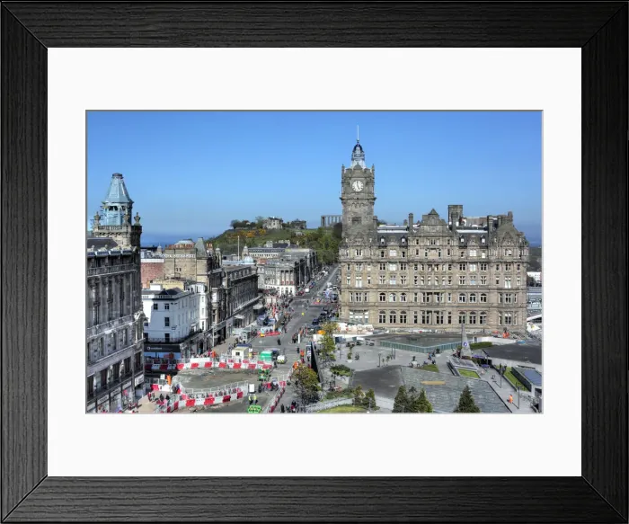 Framed Print : Balmoral Hotel, view from Scott Monument, Edinburgh, Scotland, UK Framed Print : Balmoral Hotel, view from Scott Monument, Edinburgh, Scotland, UK