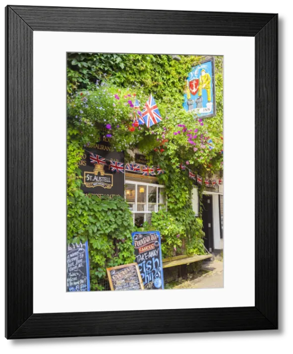 Framed Print : Pub, Mevagissey, Cornwall, England, UK Framed Print : Pub, Mevagissey, Cornwall, England, UK