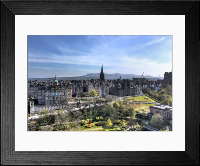 Framed Print : View of city from Scott Monument, Edinburgh, Scotland, UK Framed Print : View of city from Scott Monument, Edinburgh, Scotland, UK