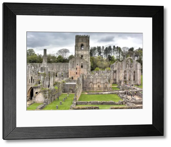 Framed Print : Ruins of Fountains Abbey, Studley Royal Park, North Yorkshire, England, UK Framed Print : Ruins of Fountains Abbey, Studley Royal Park, North Yorkshire, England, UK