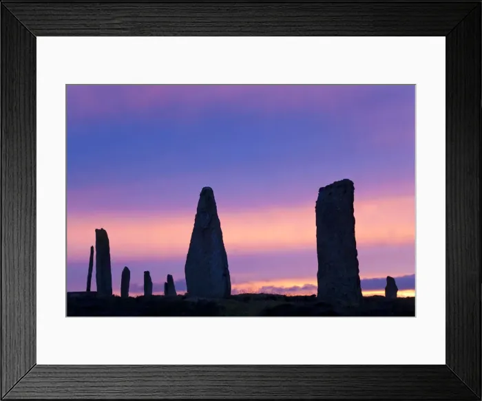 Framed Print : The Ring of Brodgar standing stones Orkney Islands Scotland Framed Print : The Ring of Brodgar standing stones Orkney Islands Scotland