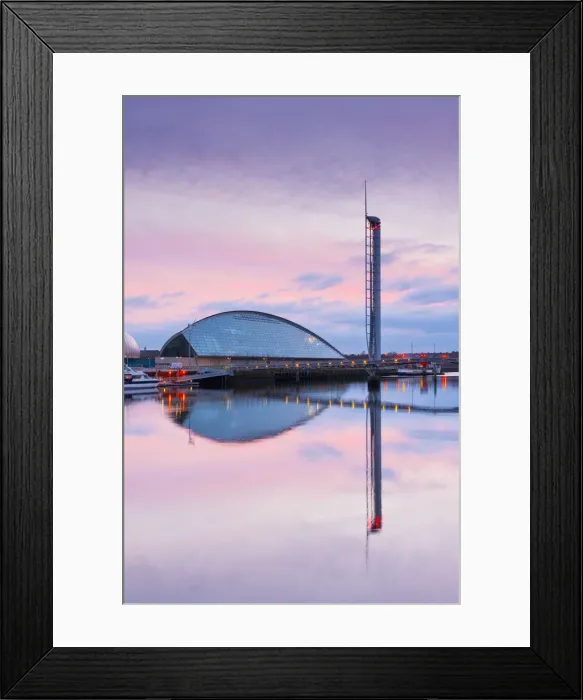 Framed Print : UK, Scotland, Glasgow, Glasgow Science Centre and Glasgow Tower on River Clyde Framed Print : UK, Scotland, Glasgow, Glasgow Science Centre and Glasgow Tower on River Clyde