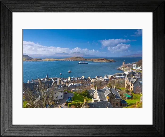 Framed Print : UK, Scotland, Argyll and Bute, Oban, Caledonian MacBrayne Ferry, Isle of Kerrera Framed Print : UK, Scotland, Argyll and Bute, Oban, Caledonian MacBrayne Ferry, Isle of Kerrera