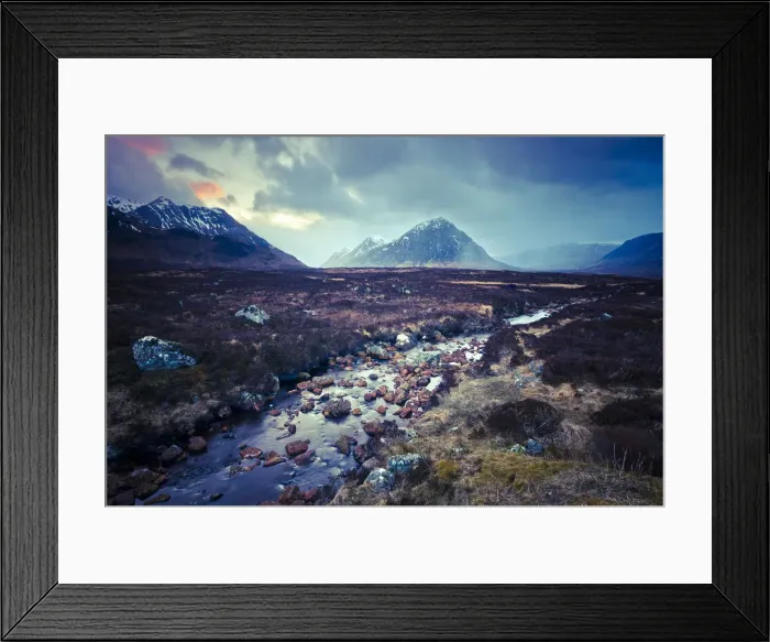 Framed Print : UK, Scotland, Highland, Glen Coe, Buachaille Etive Mor