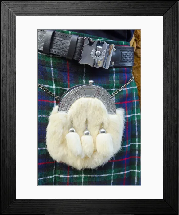 Framed Print : UK, Scotland, Edinburgh, Kilt and Sporran Framed Print : UK, Scotland, Edinburgh, Kilt and Sporran
