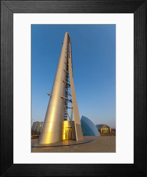 Framed Print : UK, Scotland, Glasgow, Glasgow Tower