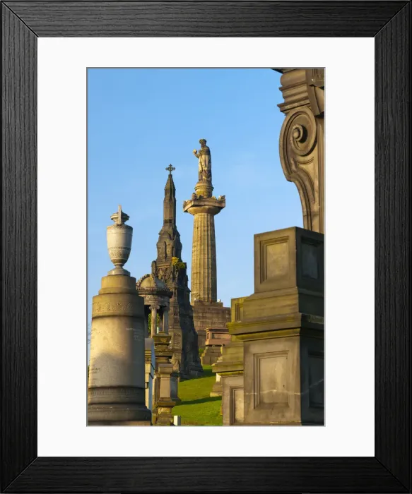Framed Print : UK, Scotland, Glasgow, Glasgow Necropolis Framed Print : UK, Scotland, Glasgow, Glasgow Necropolis