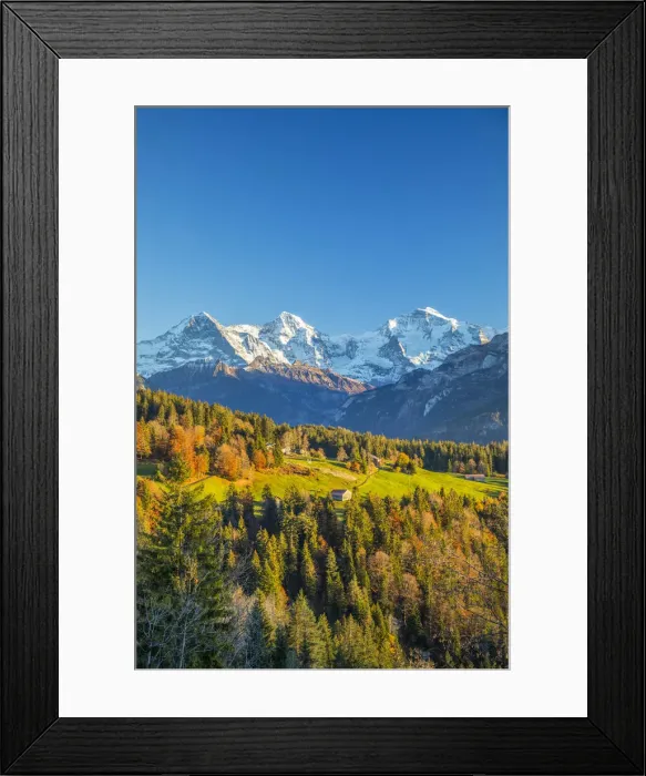 Framed Print : Eiger, Monch & Jungfrau mountains, Berner Oberland, Switzerland Framed Print : Eiger, Monch & Jungfrau mountains, Berner Oberland, Switzerland
