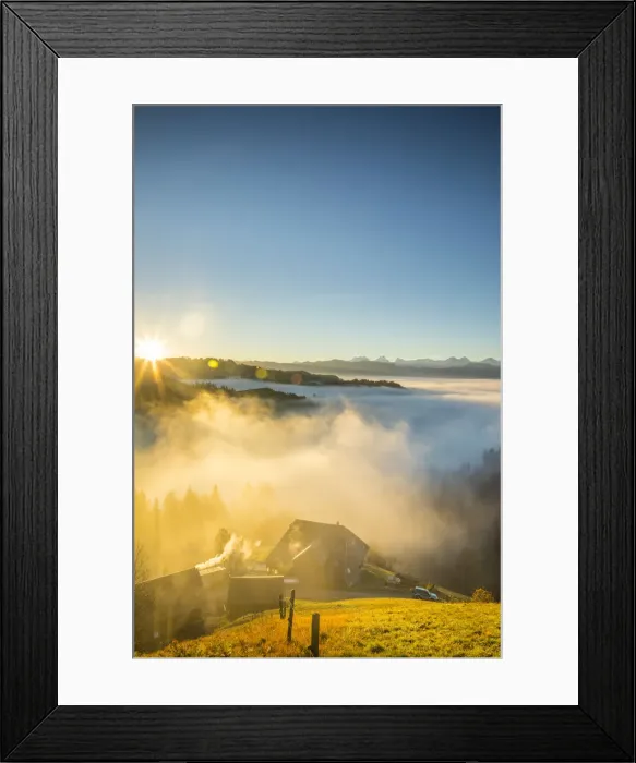 Framed Print : Emmental Valley and the Bernese Alps, Berner Oberland, Switzerland Framed Print : Emmental Valley and the Bernese Alps, Berner Oberland, Switzerland