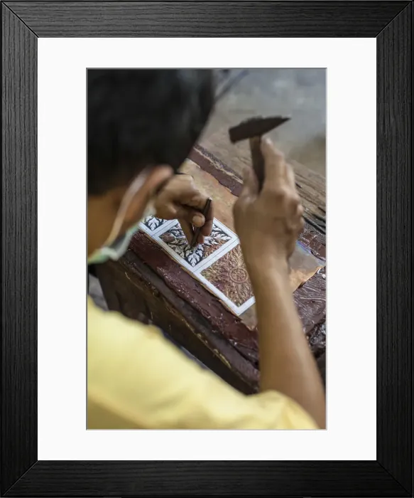 Framed Print : Cambodia, Siem Reap, Artisans Angkor, traditional craft workshop, traditional metal work Framed Print : Cambodia, Siem Reap, Artisans Angkor, traditional craft workshop, traditional metal work