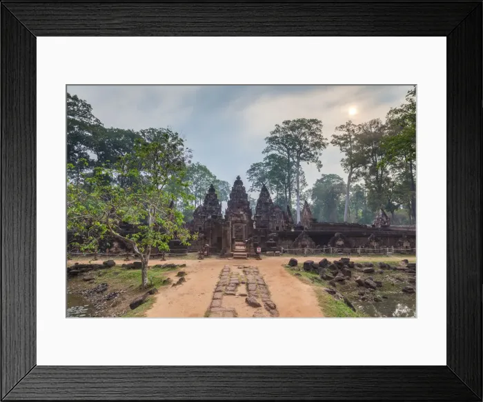 Framed Print : Cambodia, Angkor, Banteay Srei Temple, western entrance Framed Print : Cambodia, Angkor, Banteay Srei Temple, western entrance
