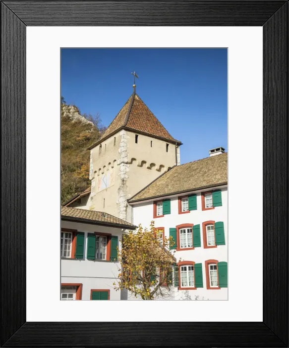 Framed Print : City gate of Waldenburg, Jura, Basel-Land, Switzerland Framed Print : City gate of Waldenburg, Jura, Basel-Land, Switzerland