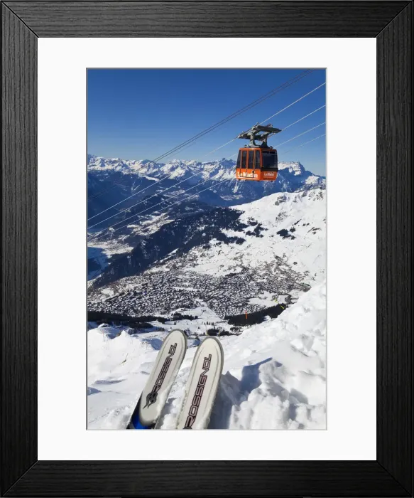 Framed Print : Verbier, Valais, Four Valleys region, Switzerland