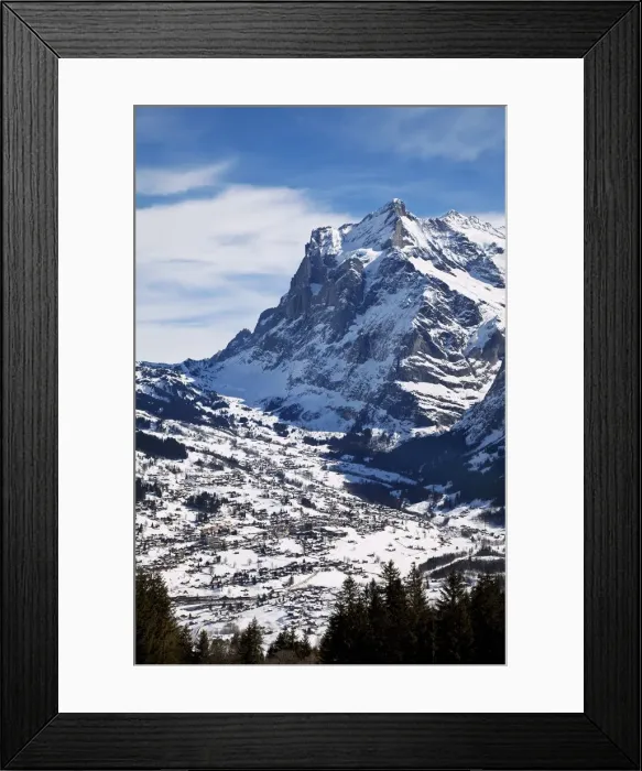 Framed Print : Grindelwald, Wetterhorn mountain (3692m), Jungfrau region, Bernese Oberland, Swiss Alps Framed Print : Grindelwald, Wetterhorn mountain (3692m), Jungfrau region, Bernese Oberland, Swiss Alps