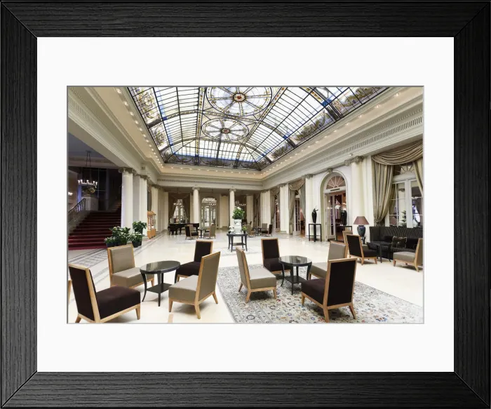 Framed Print : Switzerland, Bern, Old Town (UNESCO World Heritage Site) Bellevue Palace Hotel