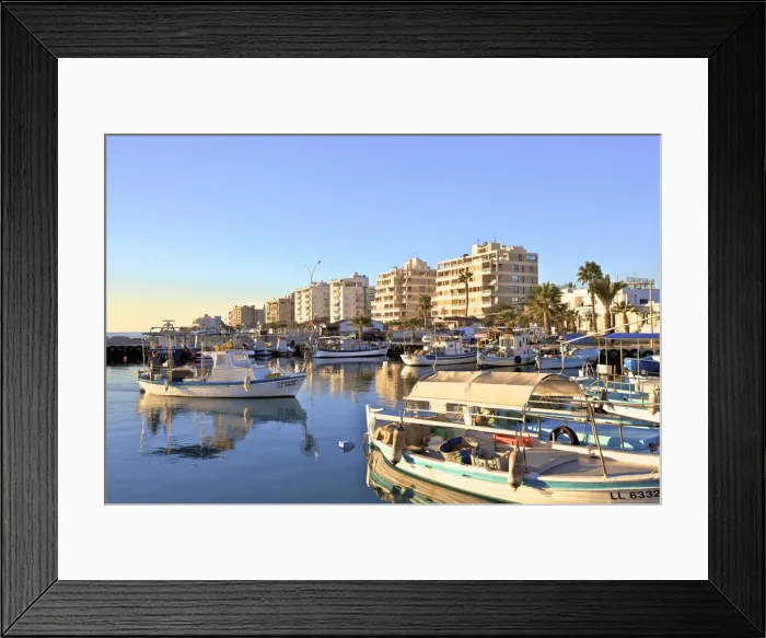 Framed Print : Larnaka Harbour, Larnaka, Cyprus, Eastern Mediterranean Sea Framed Print : Larnaka Harbour, Larnaka, Cyprus, Eastern Mediterranean Sea