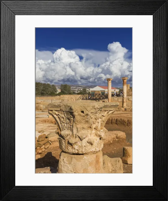 Framed Print : Ruins of ancient city of Paphos, Cyprus Framed Print : Ruins of ancient city of Paphos, Cyprus