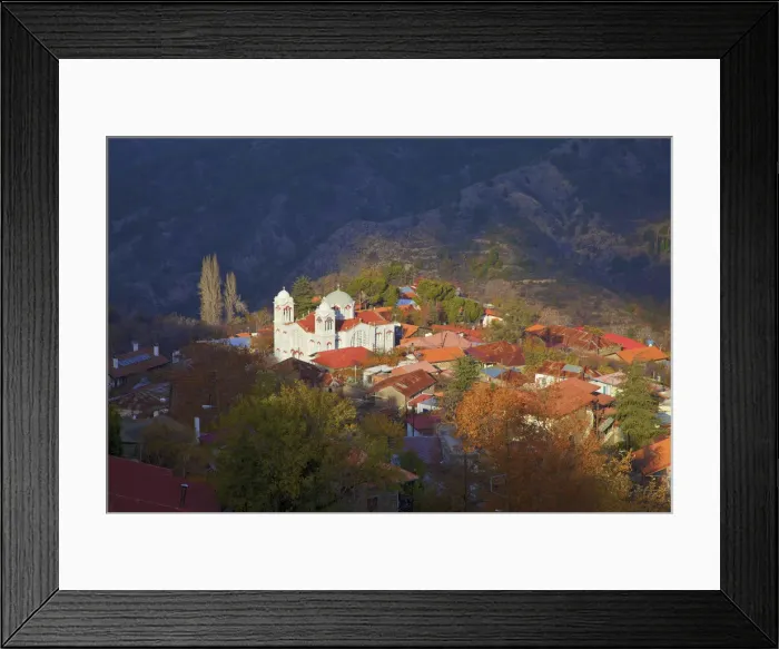 Framed Print : Church Of The Holy Cross In The Village Of Pedoulas, Troodos Mountains, Cyprus, Eastern Framed Print : Church Of The Holy Cross In The Village Of Pedoulas, Troodos Mountains, Cyprus, Eastern