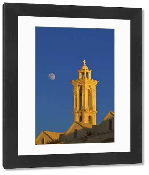 Moonrise over Archangelos Church, Kyrenia, North Cyprus