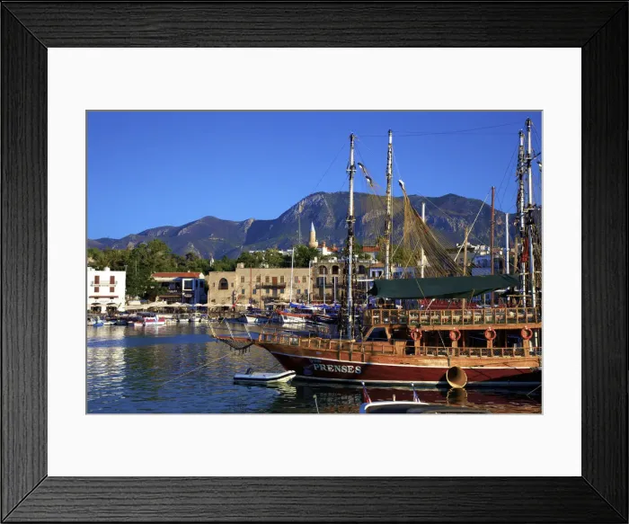Framed Print : Kyrenia Harbour, Kyrenia, North Cyprus Framed Print : Kyrenia Harbour, Kyrenia, North Cyprus