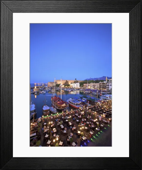 Framed Print : Kyrenia Castle and Harbour at Dusk, Kyrenia, North Cyprus Framed Print : Kyrenia Castle and Harbour at Dusk, Kyrenia, North Cyprus