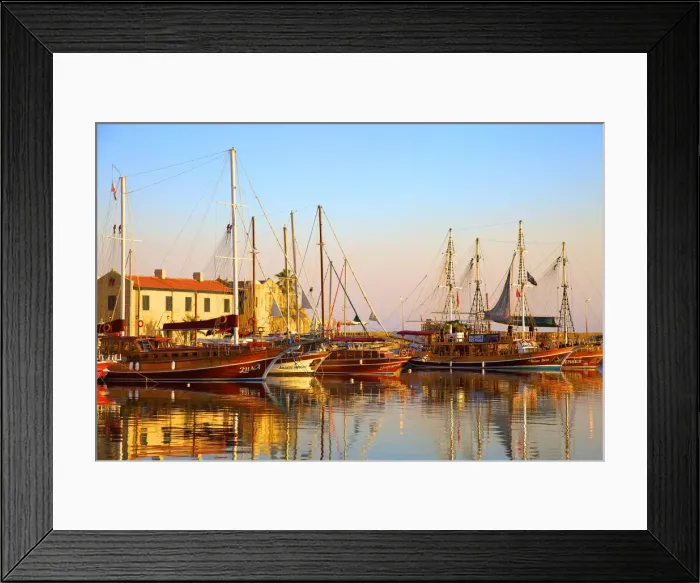 Framed Print : Kyrenia Harbour, Kyrenia, North Cyprus Framed Print : Kyrenia Harbour, Kyrenia, North Cyprus