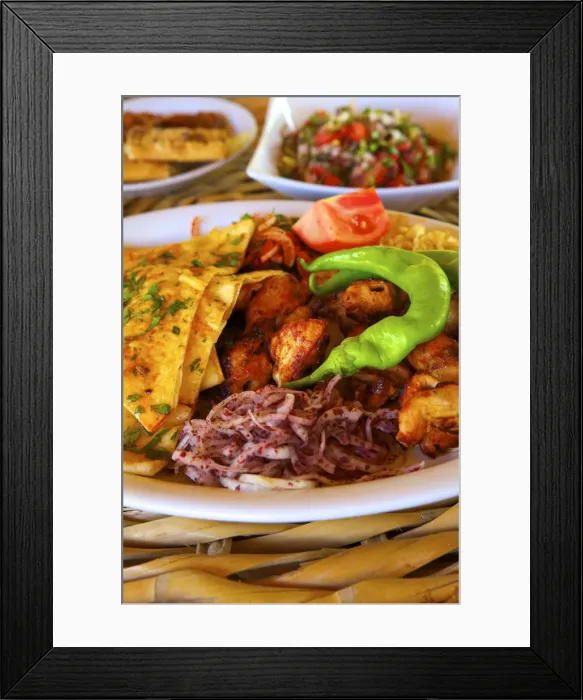 Framed Print : Chicken Kebab, North Cyprus Framed Print : Chicken Kebab, North Cyprus