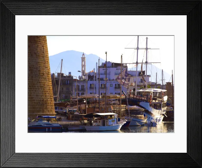 Framed Print : Kyrenia Harbour, Kyrenia, North Cyprus Framed Print : Kyrenia Harbour, Kyrenia, North Cyprus