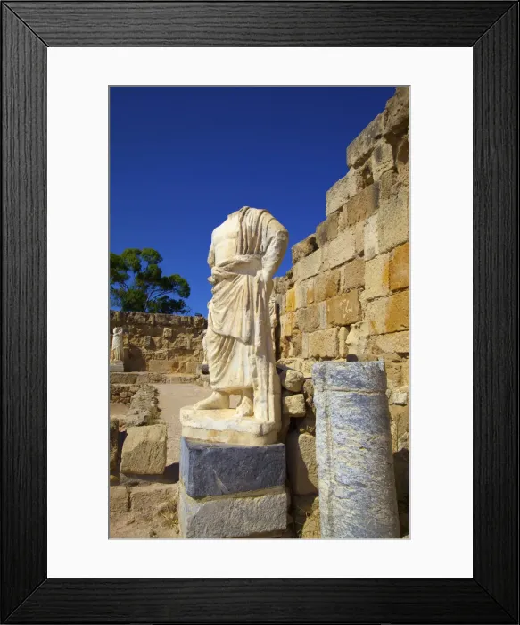 Framed Print : Statue in the Gymnasium, Salamis, North Cyprus Framed Print : Statue in the Gymnasium, Salamis, North Cyprus