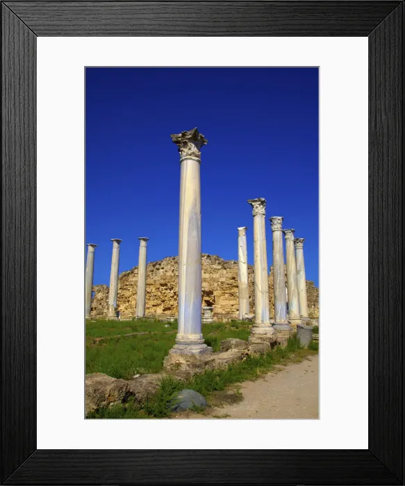 Framed Print : Collonades of the Gymnasium, Salamis, North Cyprus Framed Print : Collonades of the Gymnasium, Salamis, North Cyprus