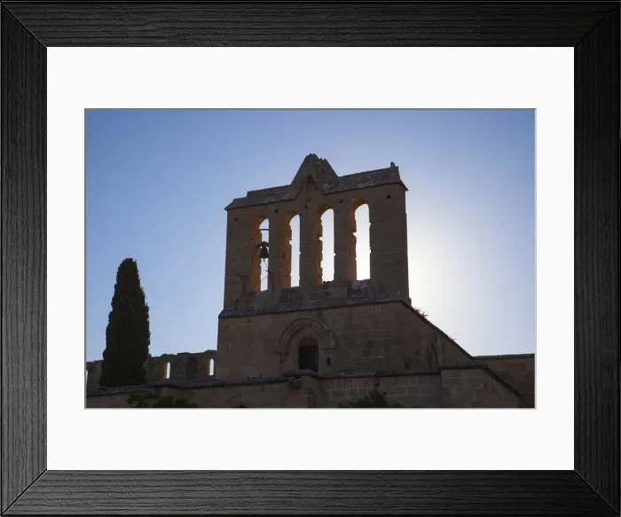 Framed Print : Bell Tower at Bellapais Abbey, Bellapais, North Cyprus Framed Print : Bell Tower at Bellapais Abbey, Bellapais, North Cyprus
