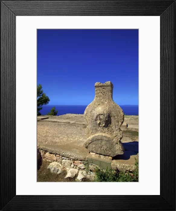 Framed Print : Ruins of Ancient Palace, Vouni, North Cyprus