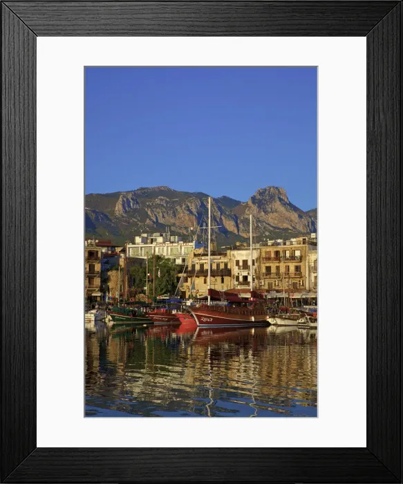 Framed Print : Kyrenia Harbour, Kyrenia, North Cyprus