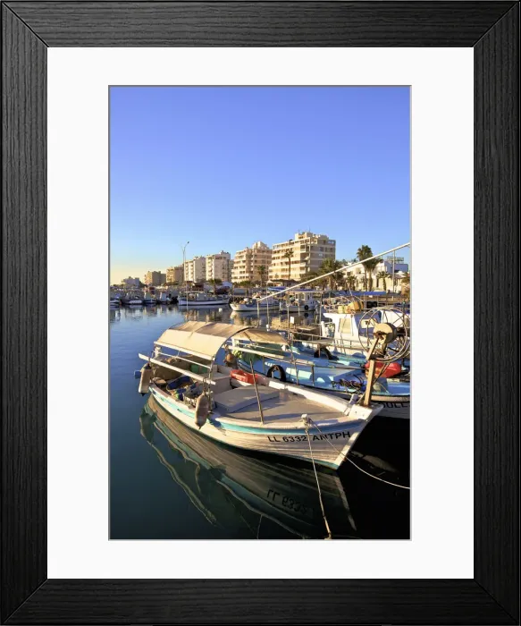 Framed Print : Larnaka Harbour, Larnaka, Cyprus, Eastern Mediterranean Sea Framed Print : Larnaka Harbour, Larnaka, Cyprus, Eastern Mediterranean Sea