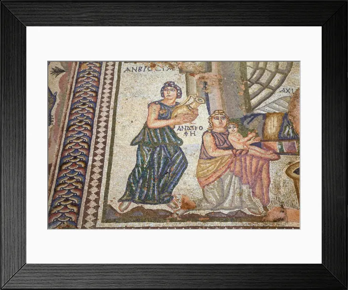 Framed Print : Mosaics at House of Theseus, Kato Pathos Archaeological Park, Pathos, Cyprus, Eastern Framed Print : Mosaics at House of Theseus, Kato Pathos Archaeological Park, Pathos, Cyprus, Eastern