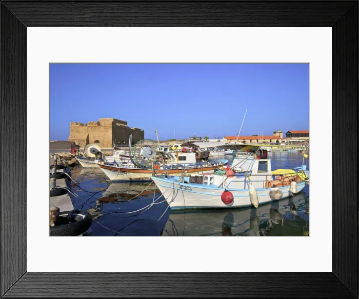 Framed Print : Paphos Castle and Harbour, Paphos, Cyprus, Eastern Mediterranean Sea Framed Print : Paphos Castle and Harbour, Paphos, Cyprus, Eastern Mediterranean Sea