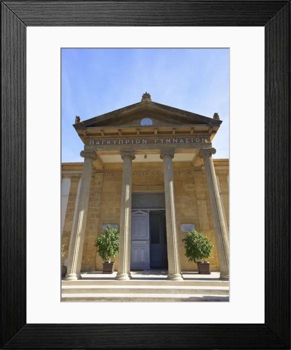 Framed Print : Neoclassical Pancyprian Gymnasium Prestigous High School, South Nicosia, Cyprus, Eastern Framed Print : Neoclassical Pancyprian Gymnasium Prestigous High School, South Nicosia, Cyprus, Eastern